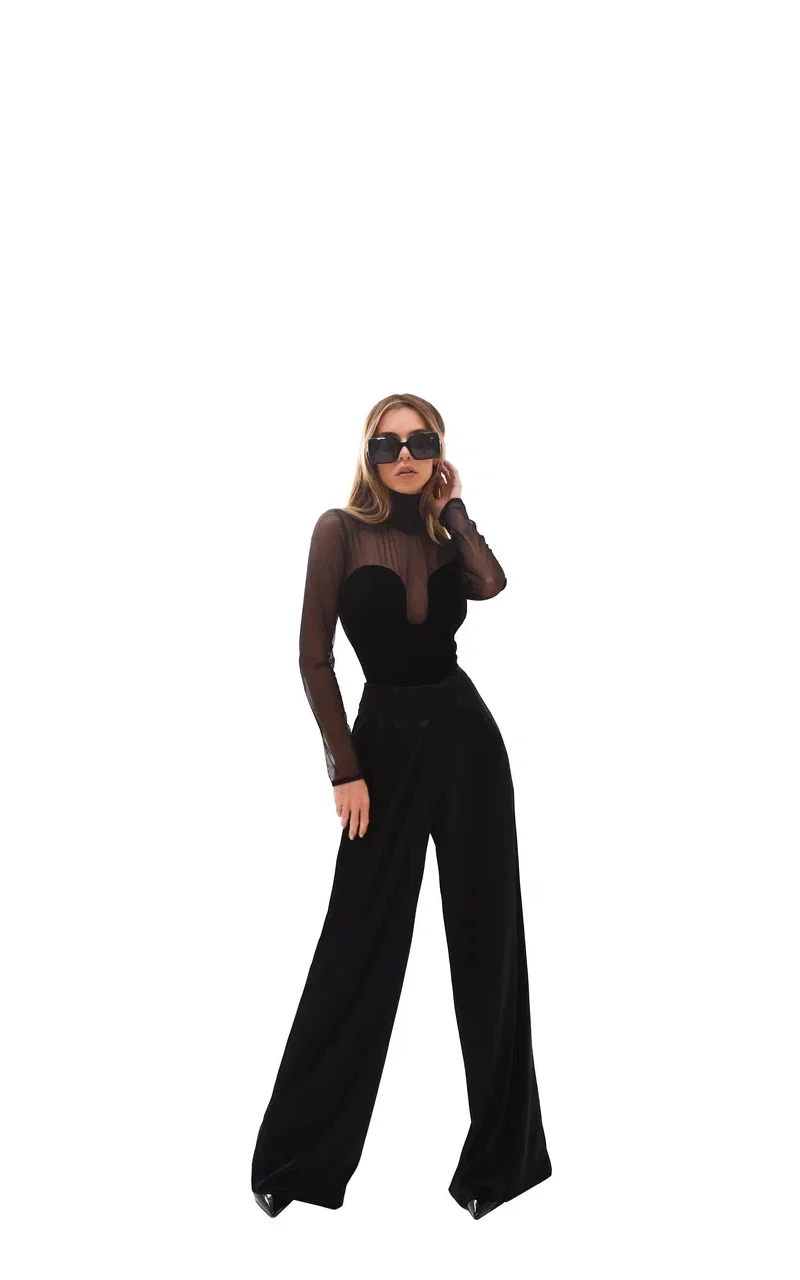 Silk pants «Luxury Black»