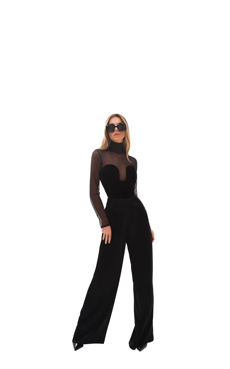 Silk pants «Luxury Black»