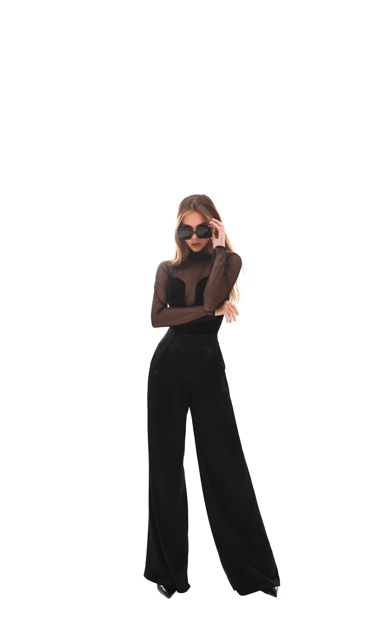 Silk pants «Luxury Black»