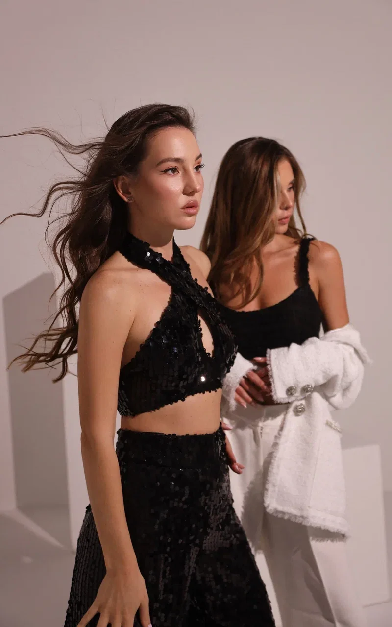 Suit with sequins «Black matter»