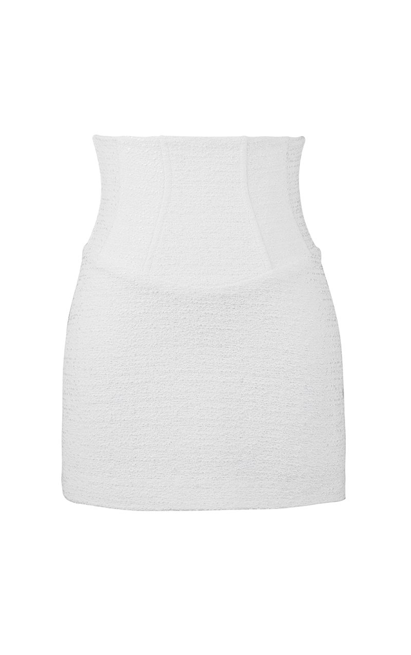 Tweed Corset Skirt “Snow Tweed”