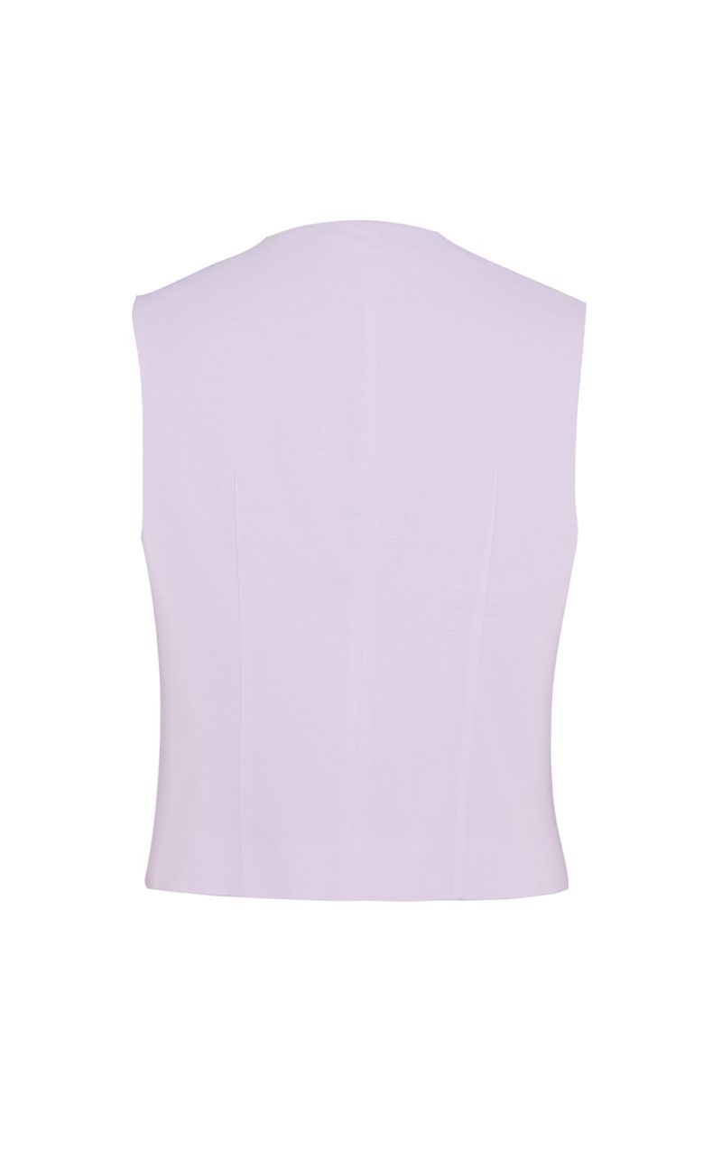 Linen Vest Pink