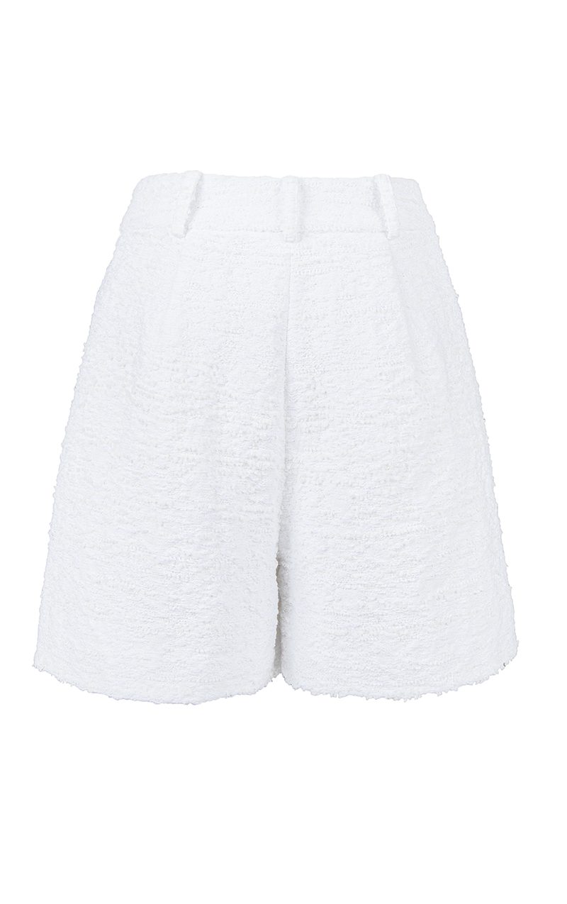 White Tweed Shorts