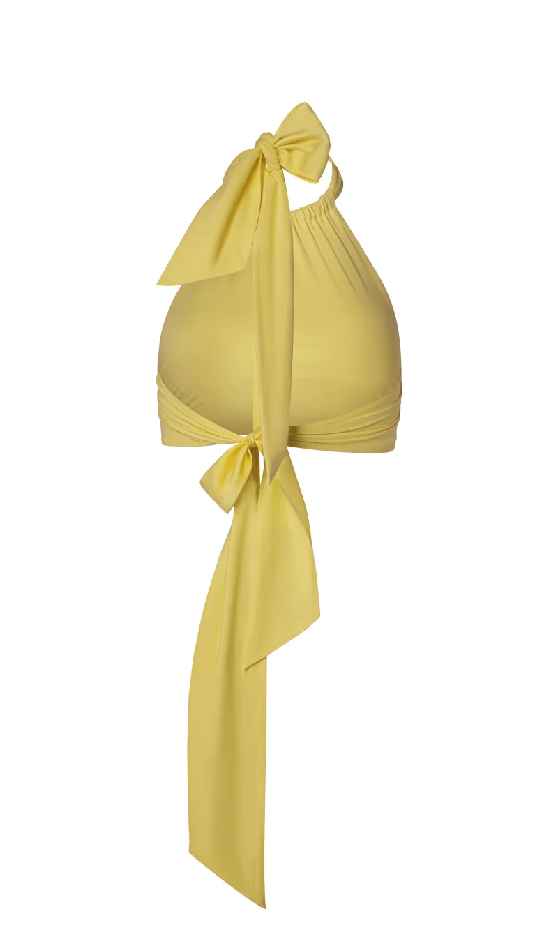 Bandeau Halter Top With Ties