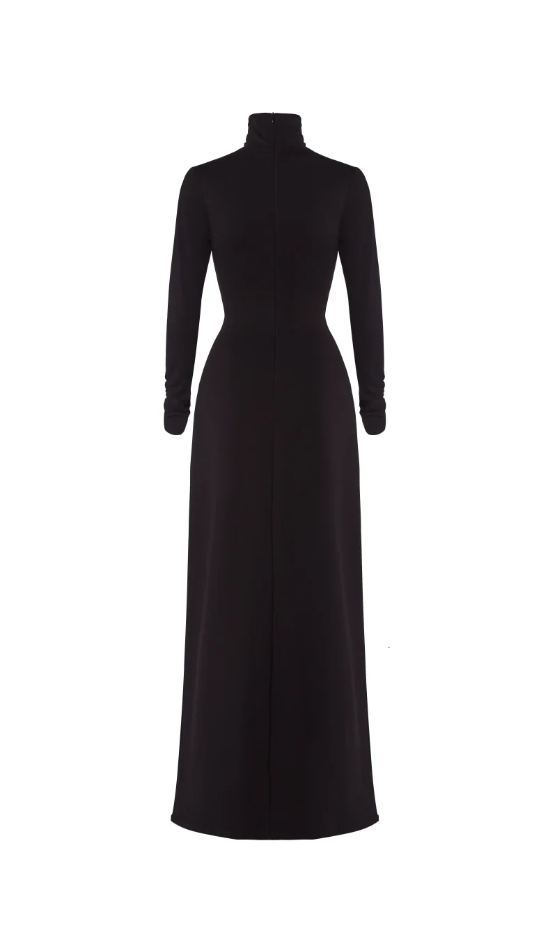 Jersey Dress Floor Length Silhouette